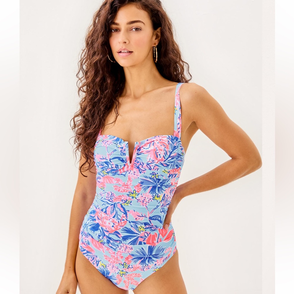 Akila One-Piece Swimsuit, Elephant Splash